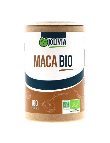 Maca Bio - 180 gélules végétales de 380 mg | Crystal Gourmet