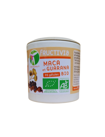 Maca et Guarana bio - 90 gélules | Crystal Gourmet