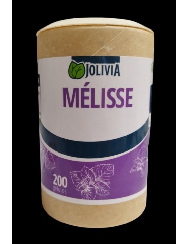 Mélisse Bio - 200 gélules végétales de 250 mg | Crystal Gourmet