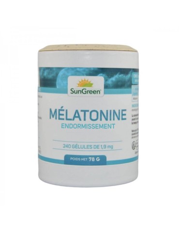Mélatonine 1,9 mg - 240 gélules végétales | Crystal Gourmet