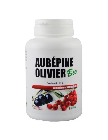 Aubépine Olivier Bio - 180 Gélules de 200 mg | Crystal Gourmet