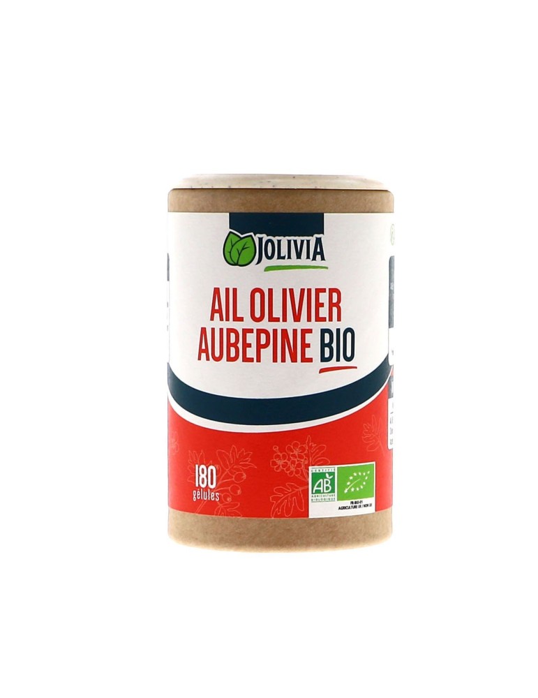 Ail Olivier Aubépine bio - 180 gélules | Crystal Gourmet