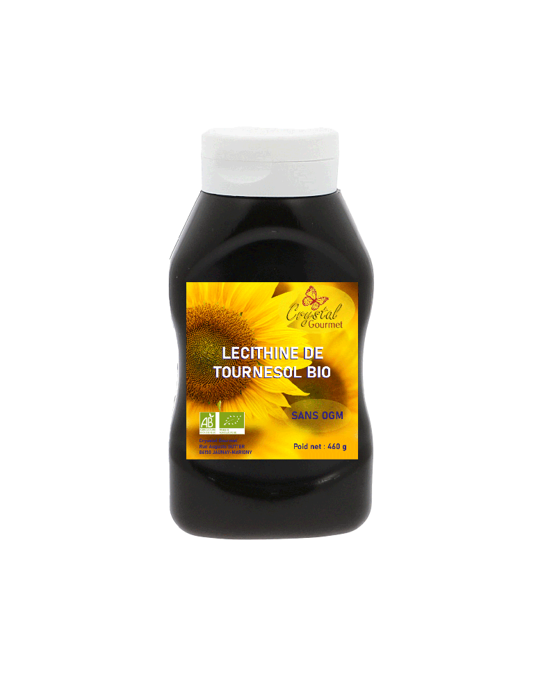 Lécithine de Tournesol Bio Liquide 460g | Crystal Gourmet