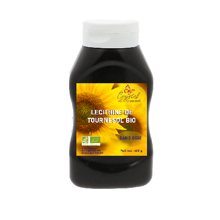 Lécithine de Tournesol Bio Liquide 460g | Crystal Gourmet