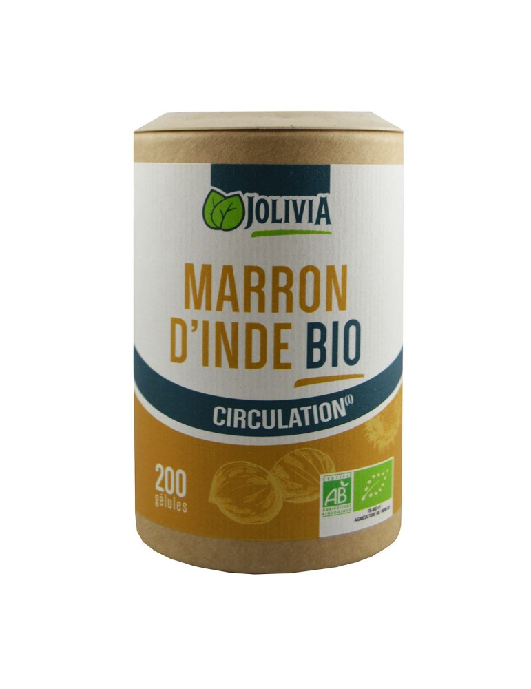 Marron d'Inde Bio - 200 Gélules de 225 mg | Crystal Gourmet