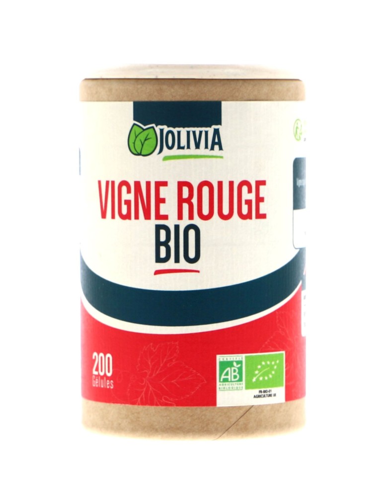 Vigne Rouge Bio - 200 Gélules de 250 mg | Crystal Gourmet