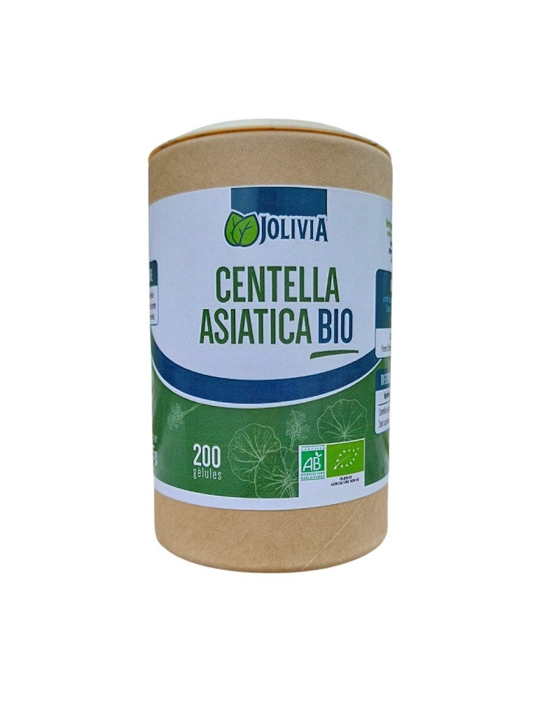 Centella Asiatica Bio - 200 Gélules de 250 mg | Crystal Gourmet