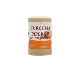 Curcuma Piperine Bio - 180 Gélules végétales de 300 mg