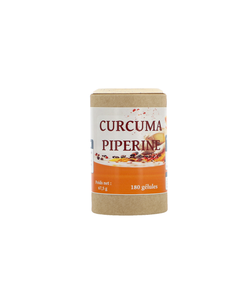 Curcuma Piperine Bio - 180 Gélules végétales de 300 mg