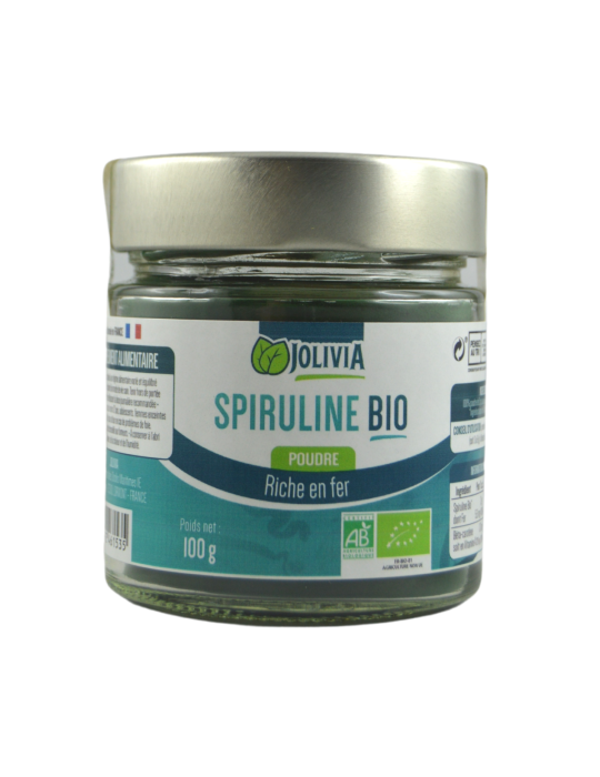 Spiruline bio en poudre - 100 g | Crystal Gourmet