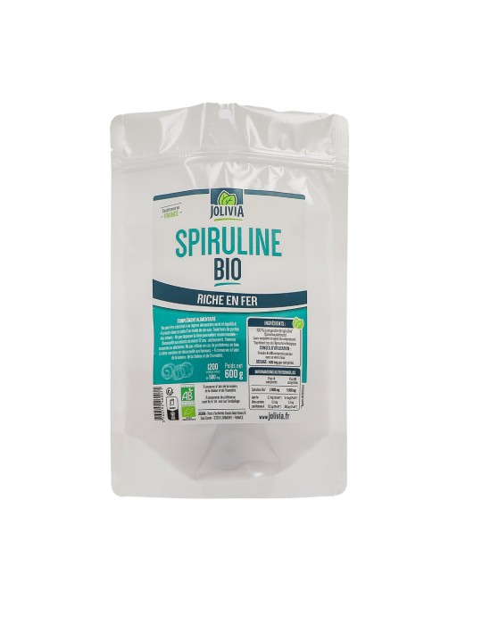 Spiruline Bio en Comprimés - Format 1200 unités - FR-BIO-01