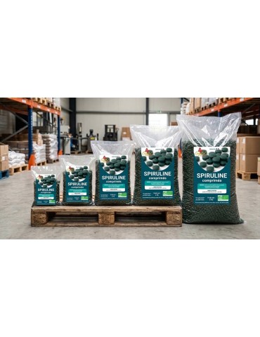Spiruline Bio en Comprimés - 100 kg en vrac 2