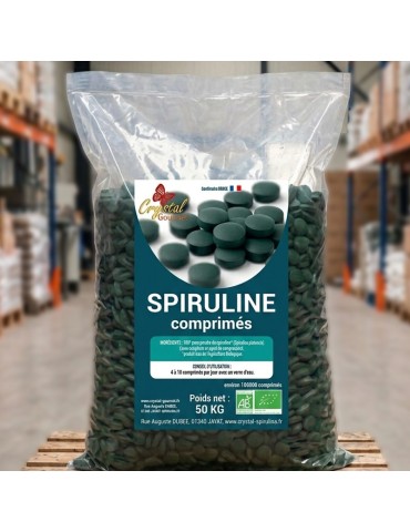 Spiruline Bio en Comprimés - 50 kg en vrac 2