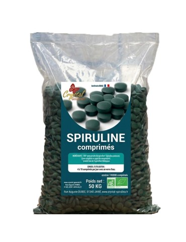 Spiruline Bio en Comprimés - 50 kg en vrac