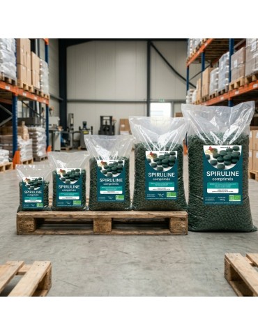 Spiruline Bio en Comprimés - 20 kg en vrac 2