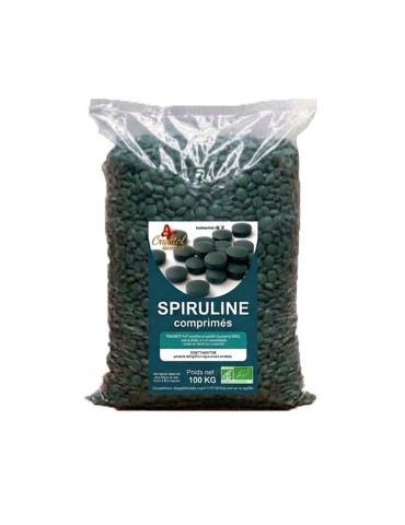 Spiruline Bio en Comprimés - 100 kg en vrac