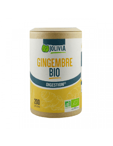 Gingembre Bio - 200 Gélules de 270 mg | Crystal Gourmet