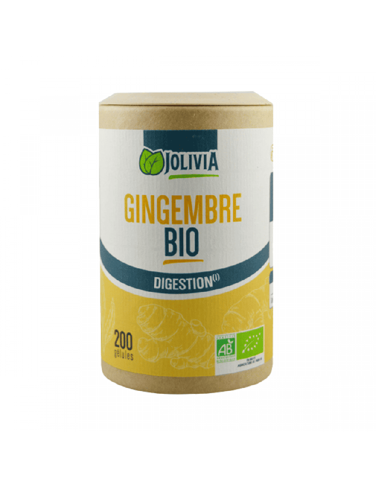 Gingembre Bio - 200 Gélules de 270 mg | Crystal Gourmet