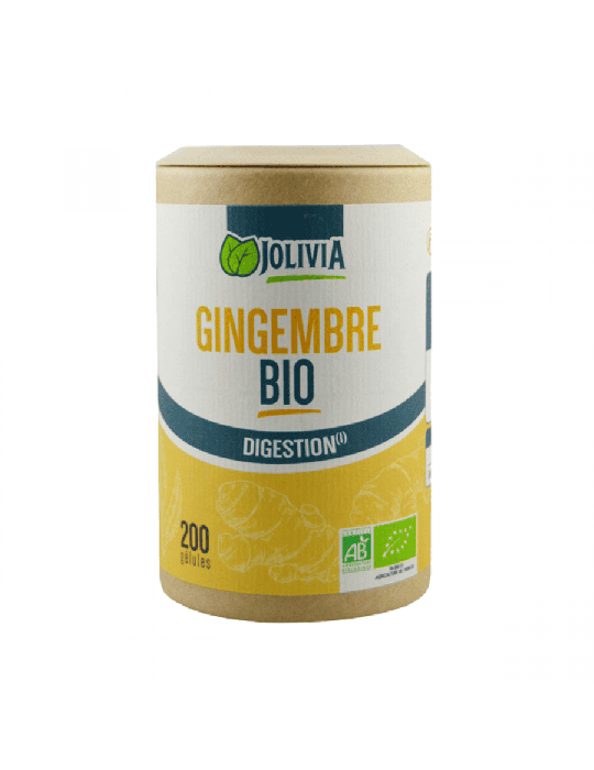 Gingembre Bio - 200 Gélules de 270 mg | Crystal Gourmet