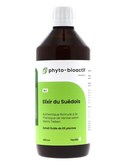 Elixir du Suédois bio - 500 ml, extrait de plantes fraîches