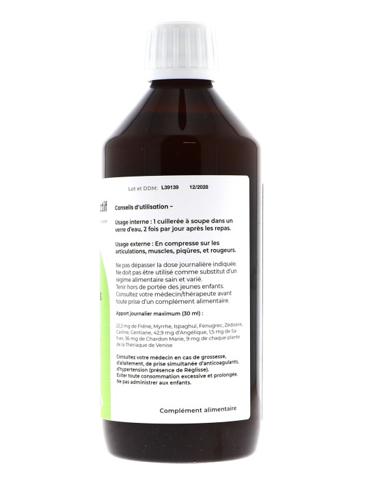 Elixir du Suédois bio - 500 ml, extrait de plantes fraîches