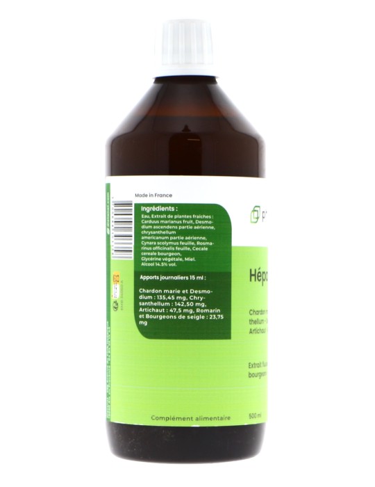 Complexe Hépa+® - 500 ml, extrait de plantes fraîches et bourgeons
