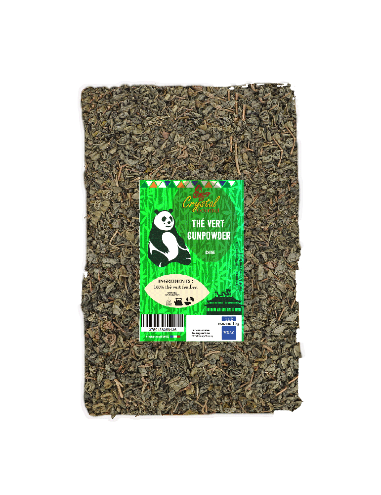 Thé Vert Gunpowder Bio 2kg + Boule à Thé | Crystal Gourmet
