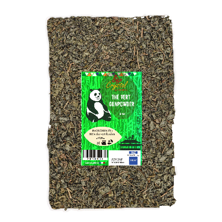 Thé Vert Gunpowder Bio 2kg + Boule à Thé | Crystal Gourmet