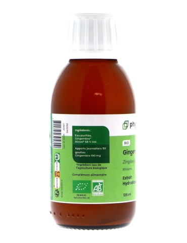 Teinture mère de Gingembre bio - 125 ml | Crystal Gourmet