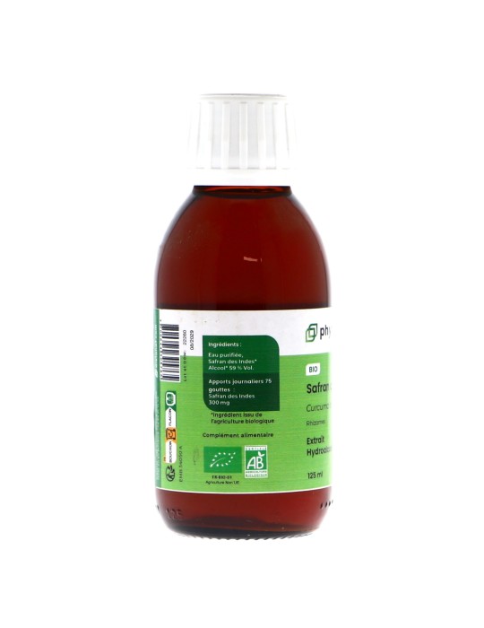 Teinture mère de Curcuma (Safran des Indes) bio - 125 ml