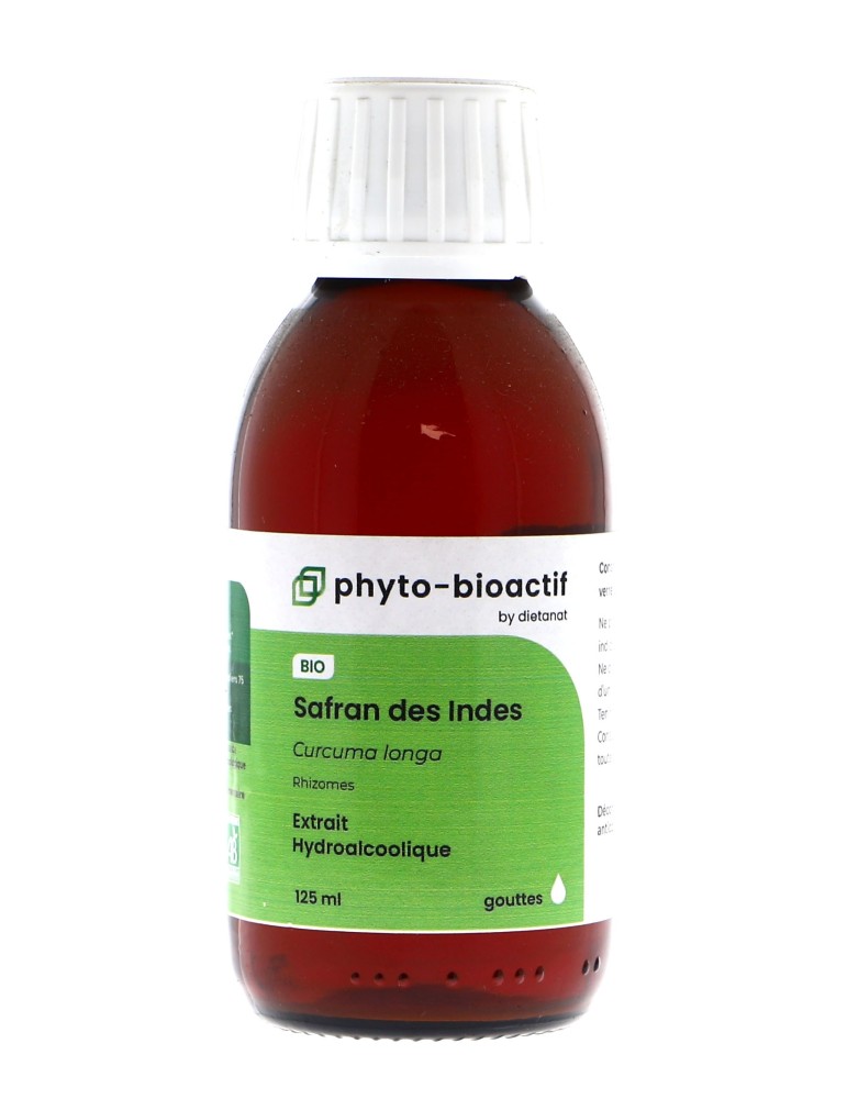 Teinture mère de Curcuma (Safran des Indes) bio - 125 ml