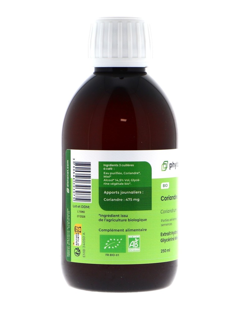Teinture mère de Coriandre bio 125 ml - Coriandrum sativum