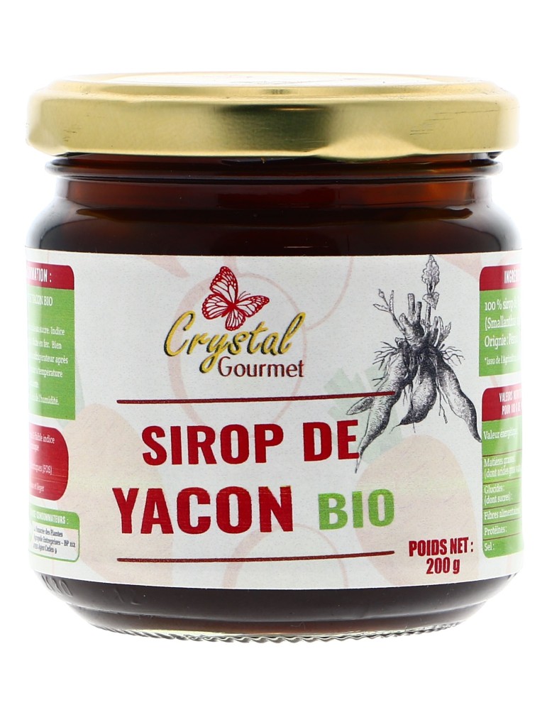Sirop de Yacon Bio - Alternative Sucre IG Bas - Crystal Gourmet