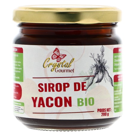 Sirop de Yacon Bio - Alternative Sucre IG Bas - Crystal Gourmet