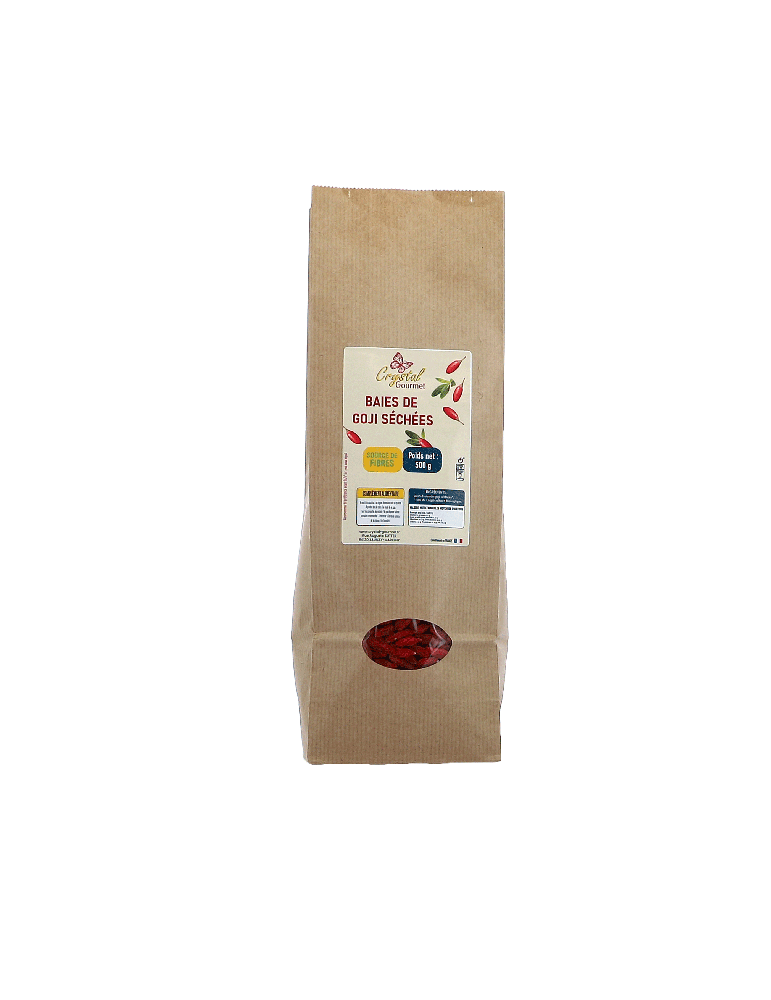 Baies de goji séchées bio - sachet de 500 g