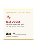 Test cuisine de votre recette par l'atelier | Crystal Gourmet