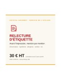 Relecture d'étiquette alimentaire avant impression | Crystal Gourmet