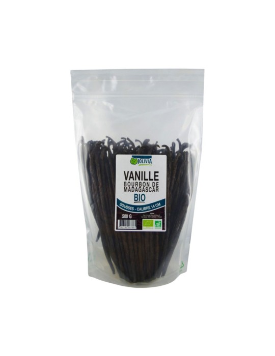 Gousses de Vanille Bourbon Bio de Madagascar - 500 g | Crystal Gourmet