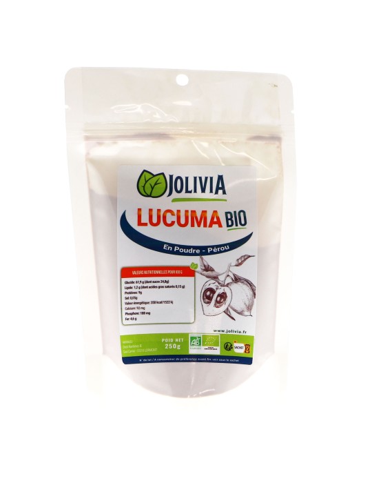 Lucuma en poudre Bio du Pérou - 250 g | Crystal Gourmet