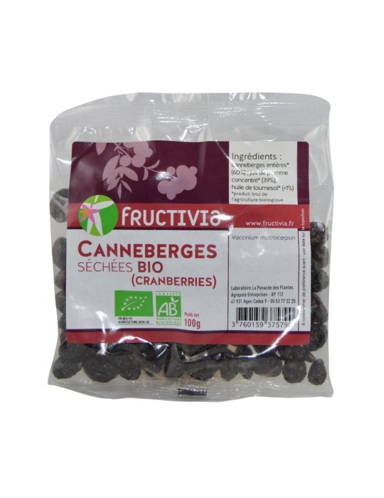 Cranberries séchées Bio - 100 g | Crystal Gourmet