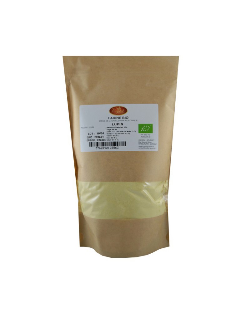 Farine de Lupin Bio - 500 g | Crystal Gourmet
