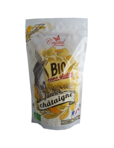 Farine de Châtaigne Bio - 500 g | Crystal Gourmet