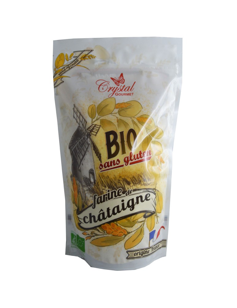 Farine de Châtaigne Bio - 500 g | Crystal Gourmet