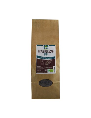 Fèves de Cacao crues Bio non torréfiées - 500 g | Crystal Gourmet