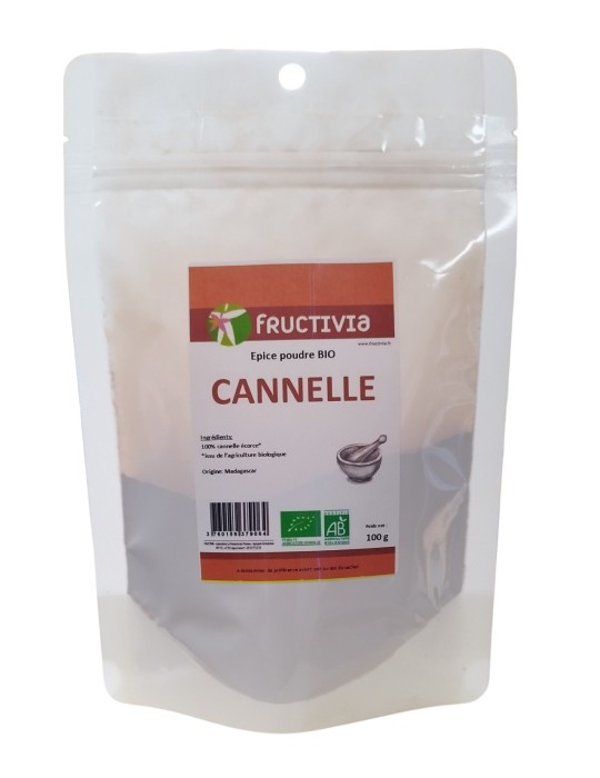 Cannelle en poudre Bio - 100 g | Crystal Gourmet