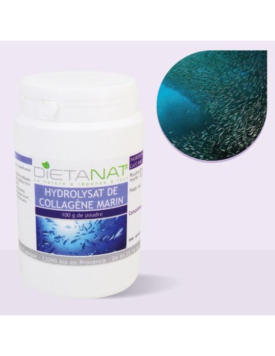 Collagène marin hydrolysé en poudre - 100 g | Crystal Gourmet